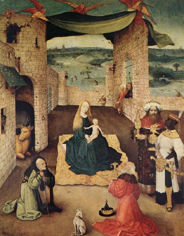 BOSCH, Hieronymus Adoration of the Magi Sweden oil painting art